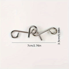 16pcs Metal Wire Puzzle Unlocking Interlocking Game Magic Toy