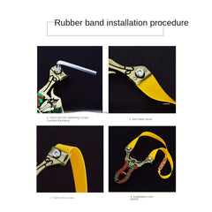 1pc Zinc Alloy Slingshot Toy for Fishing & Training