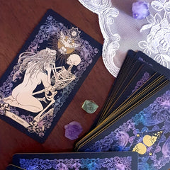 Wandering Spirit Gothic Dark Tarot Mini Cards with QRCode Guidebook