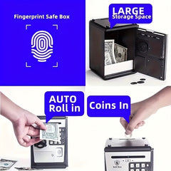 Secure Fingerprint ATM Bank with Automatic Roll