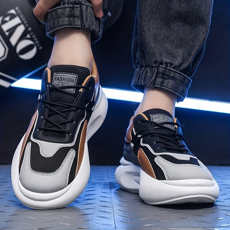 Men's Chunky Sneakers Lace Up Elevator Shoes