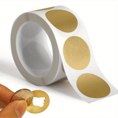 300pcs Golden Scratch Off Stickers Self Adhesive Waterproof Stickers