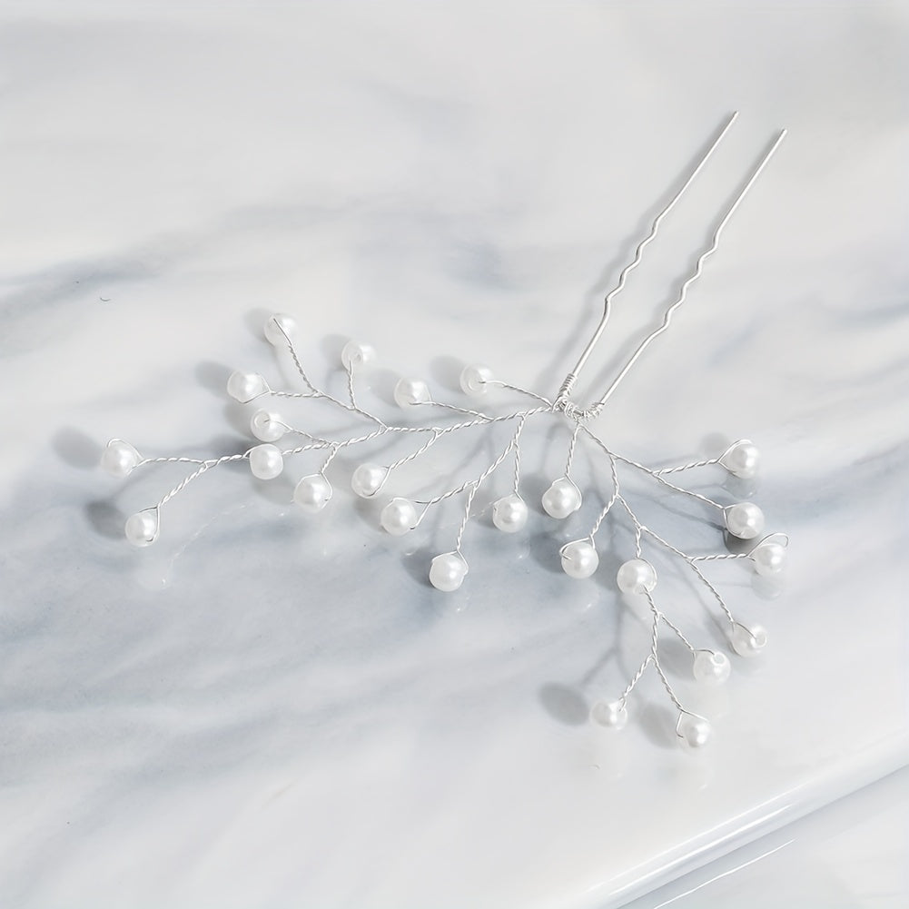 Faux Pearl Silvery Hairpin Bridal Wedding Bobby Pin Party Favor Decorations