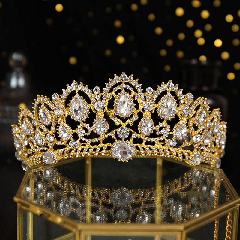 Rhinestone Alloy Crown Bridal Hairband Headband Party Favors