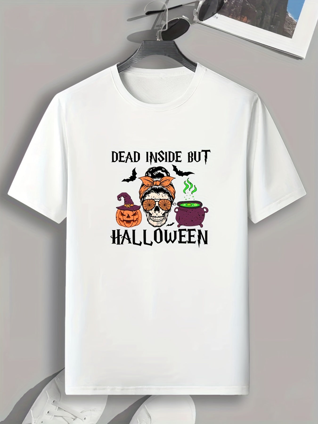 Halloween Pattern Print Men's Sports T shirt