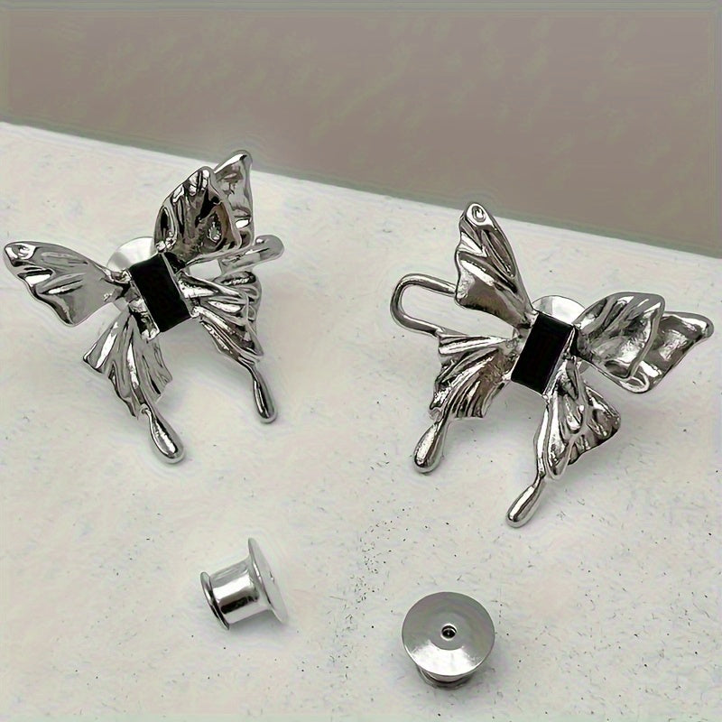 Alloy Butterfly Waist Cincher Clips Y2K Style Jeans Tightener
