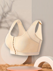 2pcs Front Closure Sports Bra Wirefree Lift Up Activewear