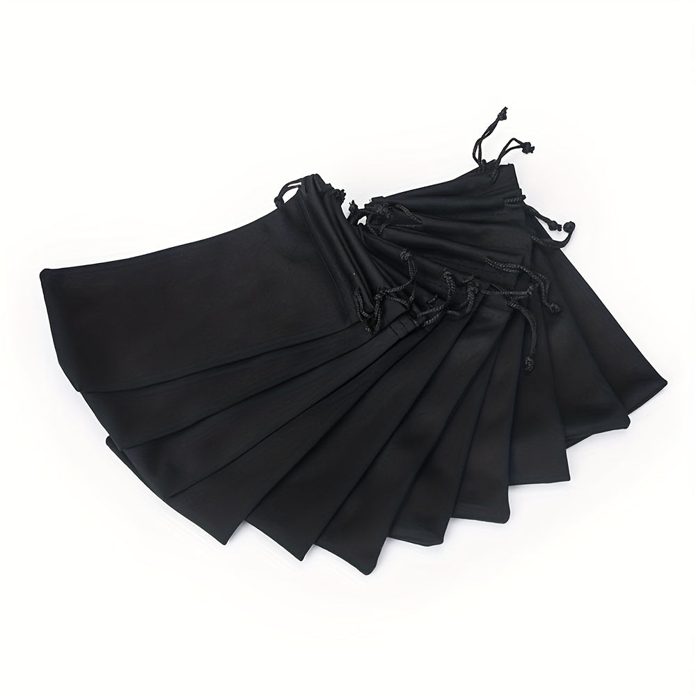 10pcs Drawstring Pouches for Sunglasses and Jewelry Displays