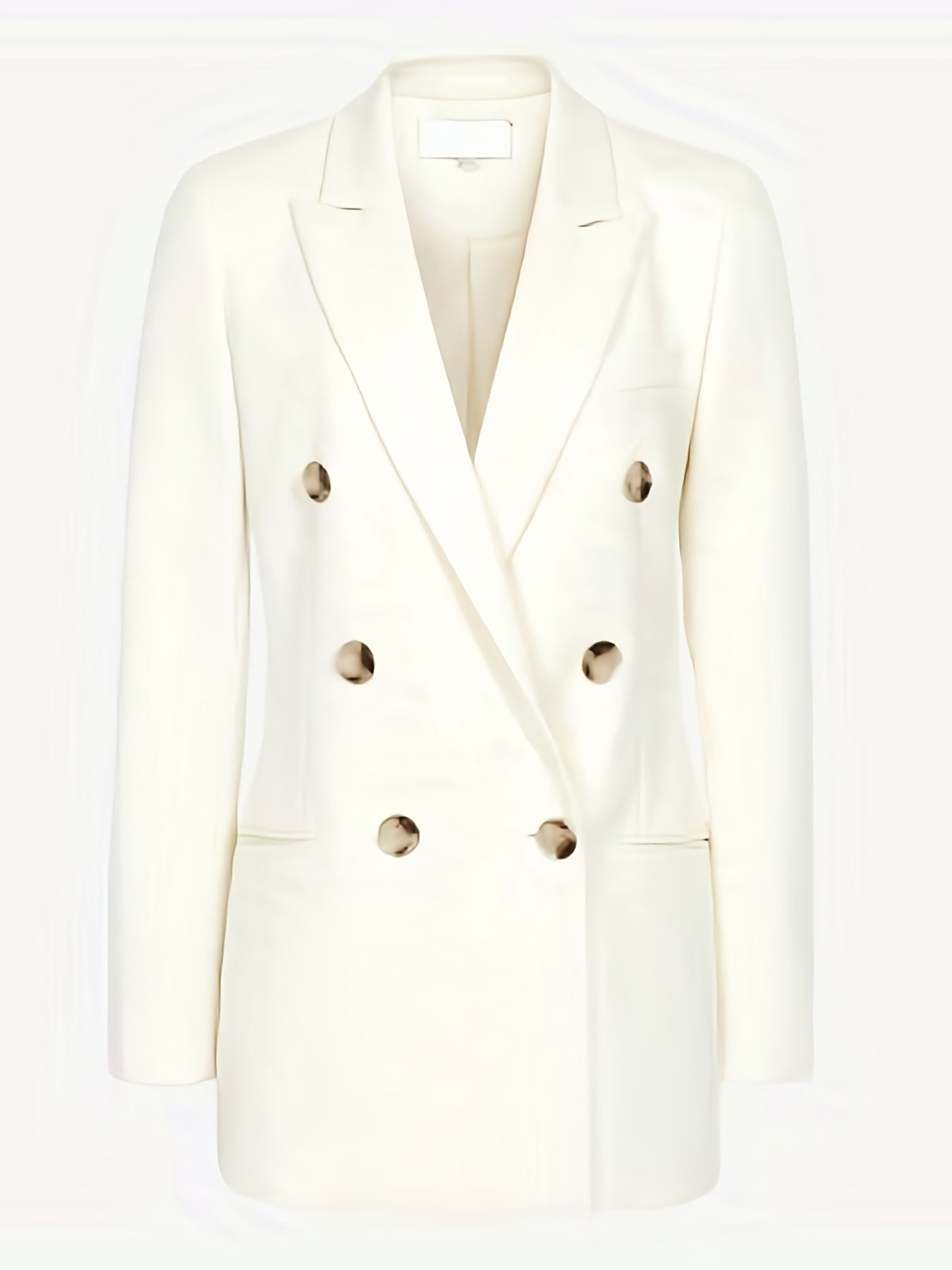 Double Breasted Lapel Blazer Work Office Outerwear Women's Clothing