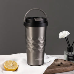 500ml Water Bottle With Lid Portable Tumbler Coffee Mug