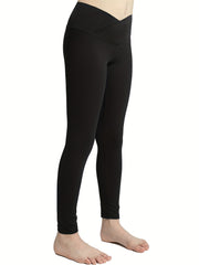 Toddler Girls Stylish Sports Yoga Pants Skinny Stretchy Running Workout Leggings