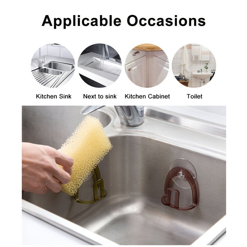 Suction Cup Sponge Rack Sink Drain Kitchen Storage Organizer