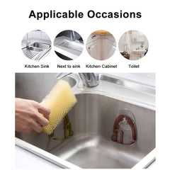Suction Cup Sponge Rack Sink Drain Kitchen Storage Organizer