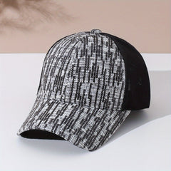 Sequins Stripe Y2K Baseball Cap Dad Hat Sunscreen Sports Hat