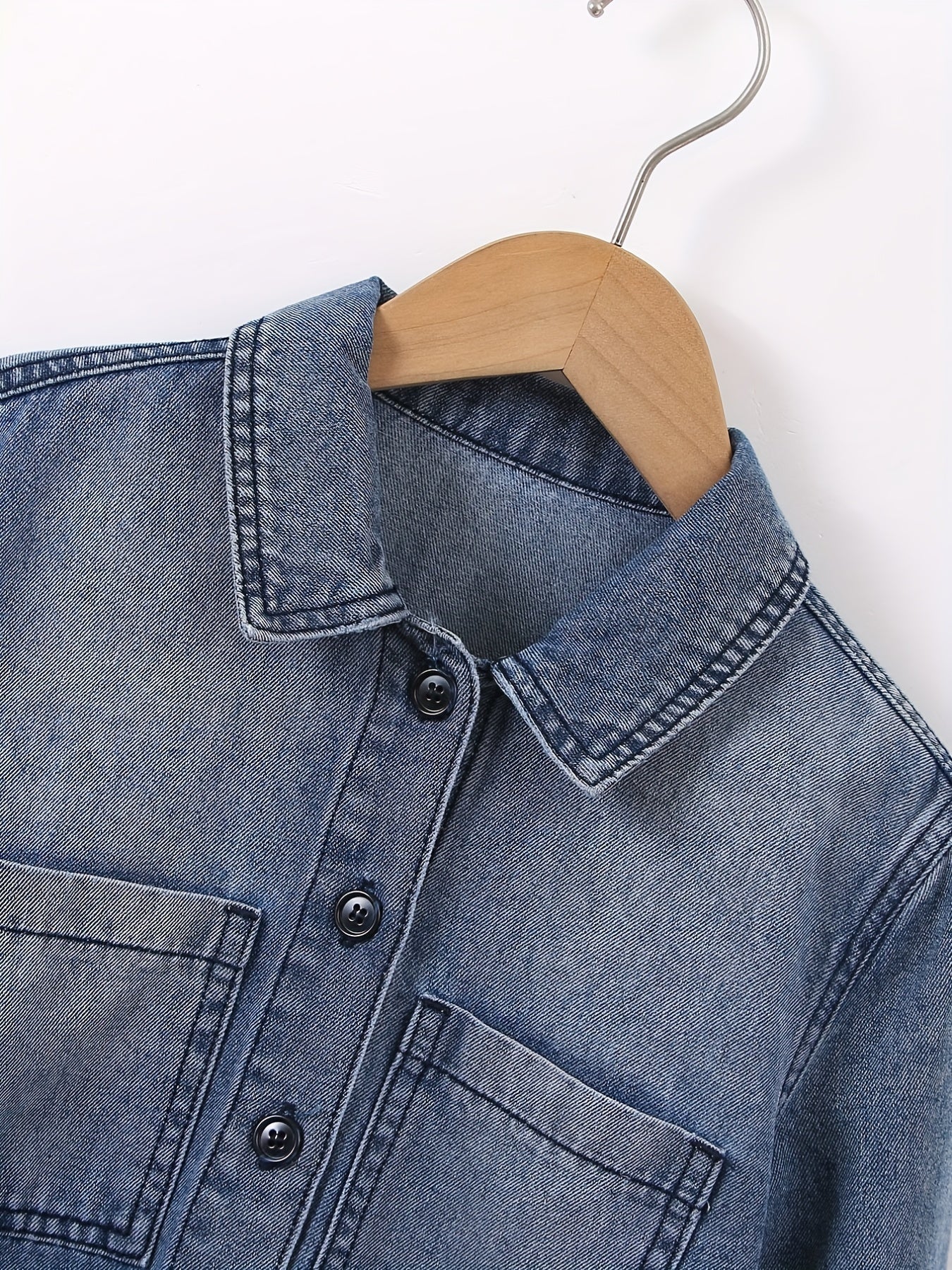 Boys Casual Denim Jacket Button Down