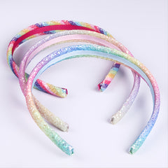 Glitter Thin Headbands for Girls Sparkly No Slip Hairbands