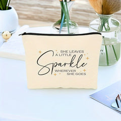 She Leaves A Little Sparkle Wherever She Goes Makeup Bag Gift