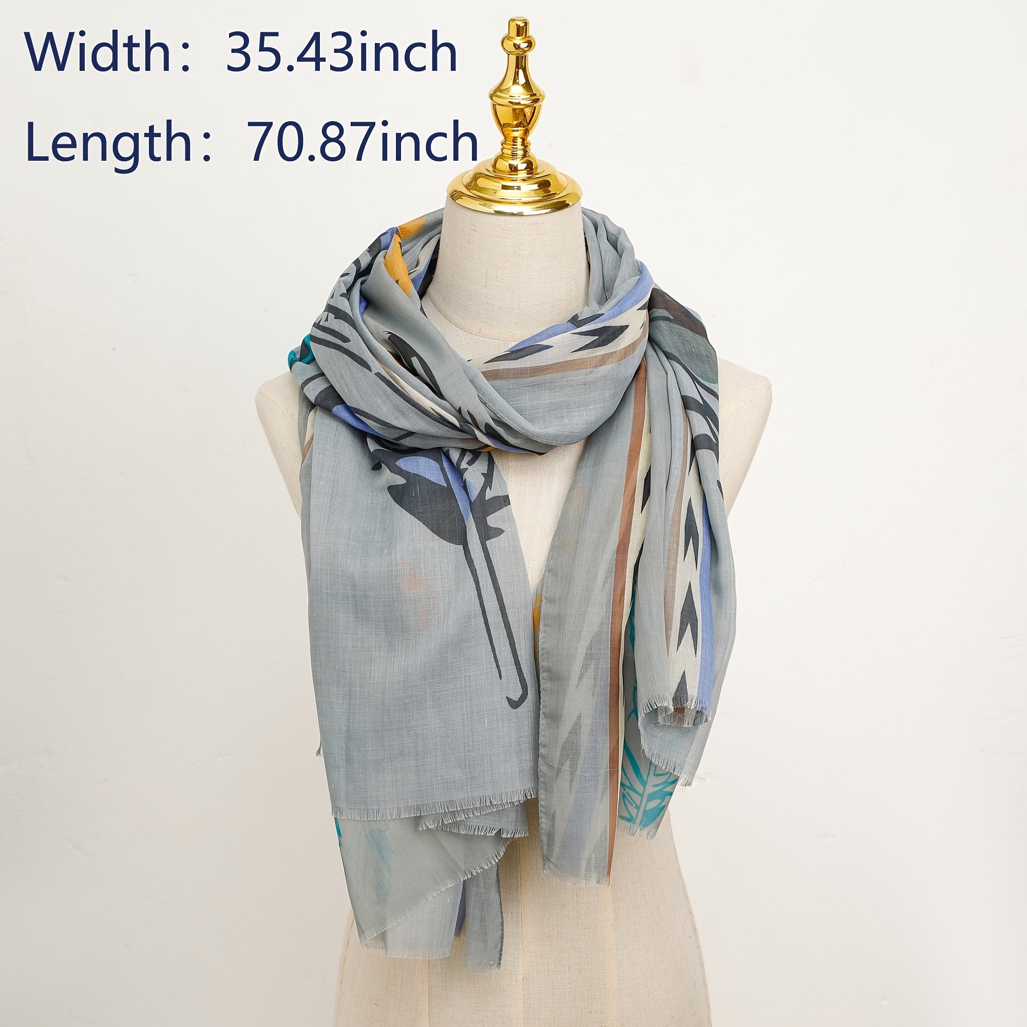 Women's Printed Beach Scarf Comfortable Head Wrap