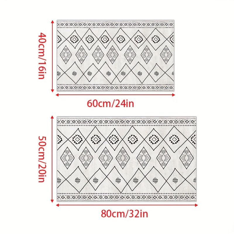 Persian Anti Fatigue Kitchen Mat Boho Anti Slip Carpet