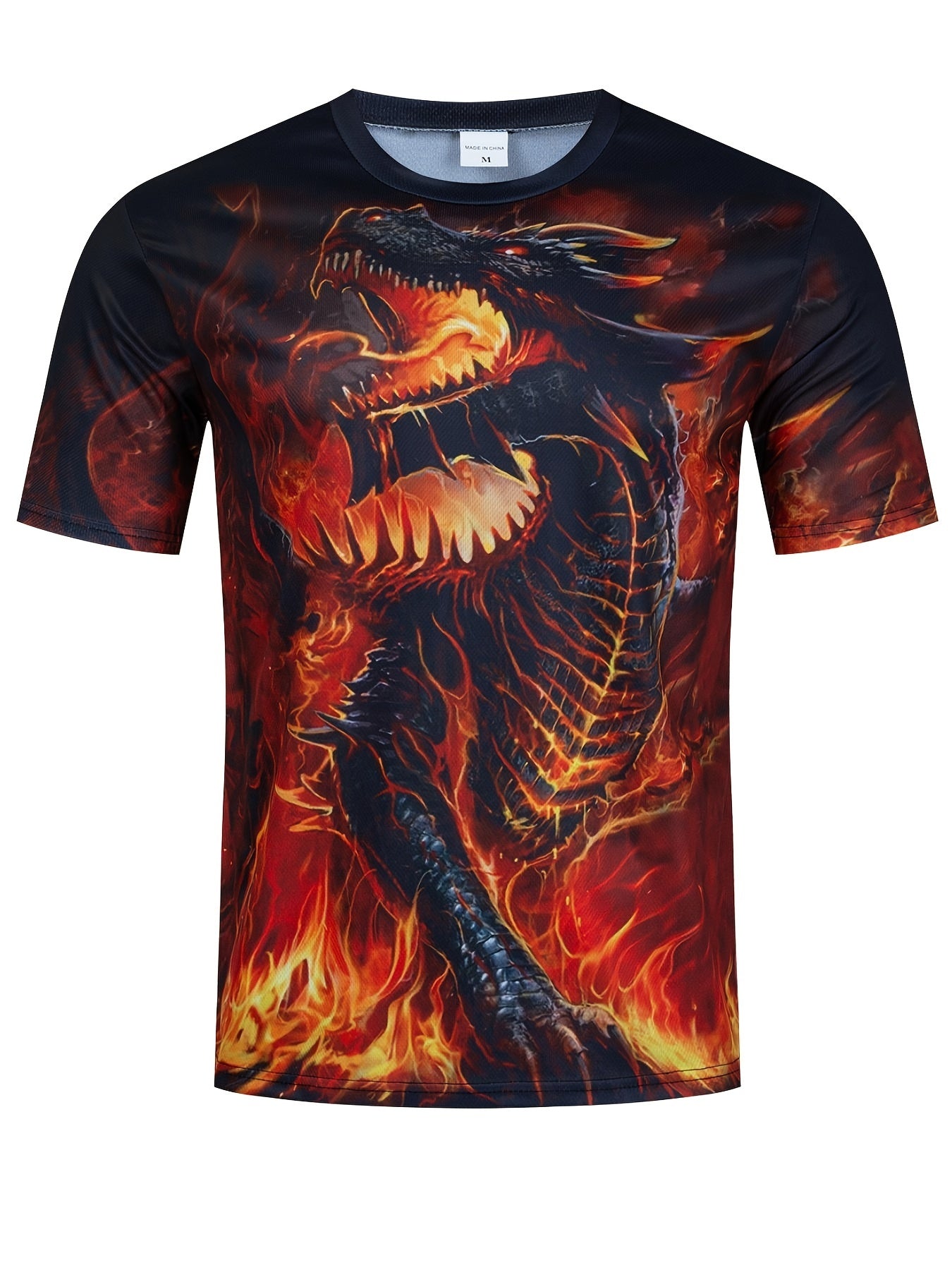 Men's Animal Graphic T shirt 3D Print Stretch Tee Top