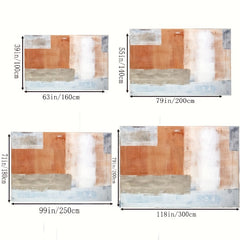 Abstract Nordic Modern Area Rugs Non Slip Large Rugs Non Shedding Carpet