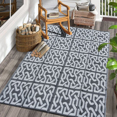 Outdoor Straw Rug Reversible Waterproof Patio Mats Porch Campers