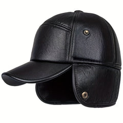 Velvet Windproof Ear Protection Cap Winter Warm Hat for Middle-Aged Men