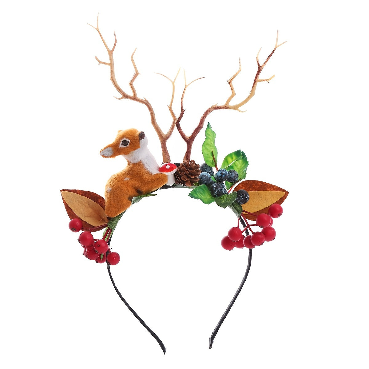 Christmas Elk Headdress Hair Hoop for Girls
