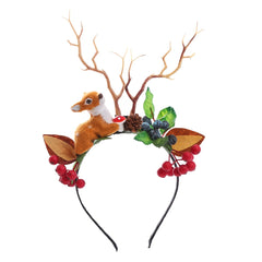Christmas Elk Headdress Hair Hoop for Girls