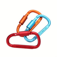Heavy Duty Screw Locking D-ring for Outdoor Camping, Keychain, Tent, Hammock