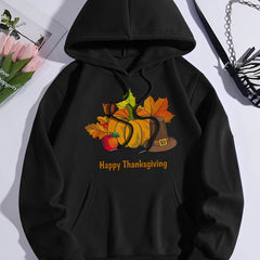 Halloween Pumpkin Print Sporty Hoodie Women's Sweatshirt