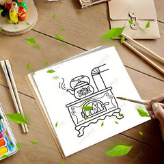 Cozy Life Adult Coloring Book - 22 Pages Mixed Paper - Unique Cover Designs