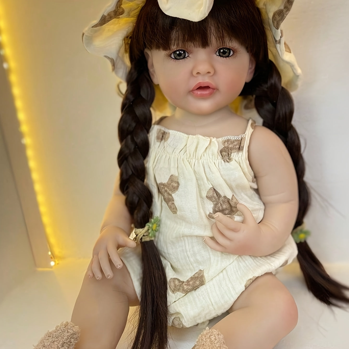 22in Full Vinyl Body Doll Reborn Kids Lifelike Girl Princess