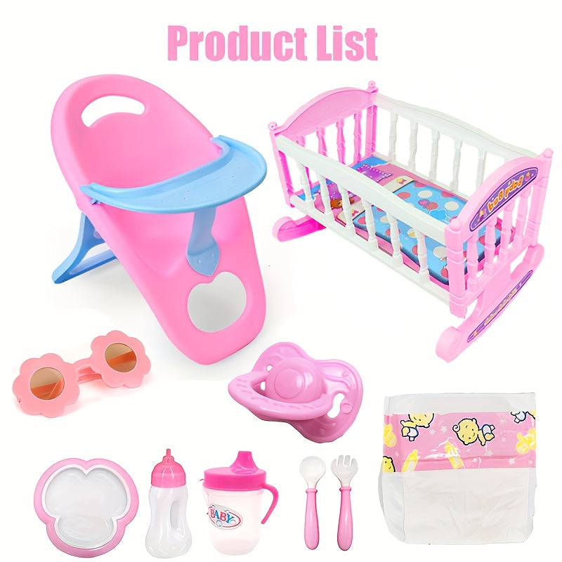 10pcs Doll Accessories Party Game Set for Children Over 3 Years Old
