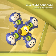 Baby Suction Cup Spinner Toy 360 Rotating Rattle Cartoon Animal Toy