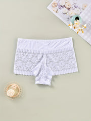 3 Pack Plus Size Panties Set Women's Plus Floral Lace Wide Waistband