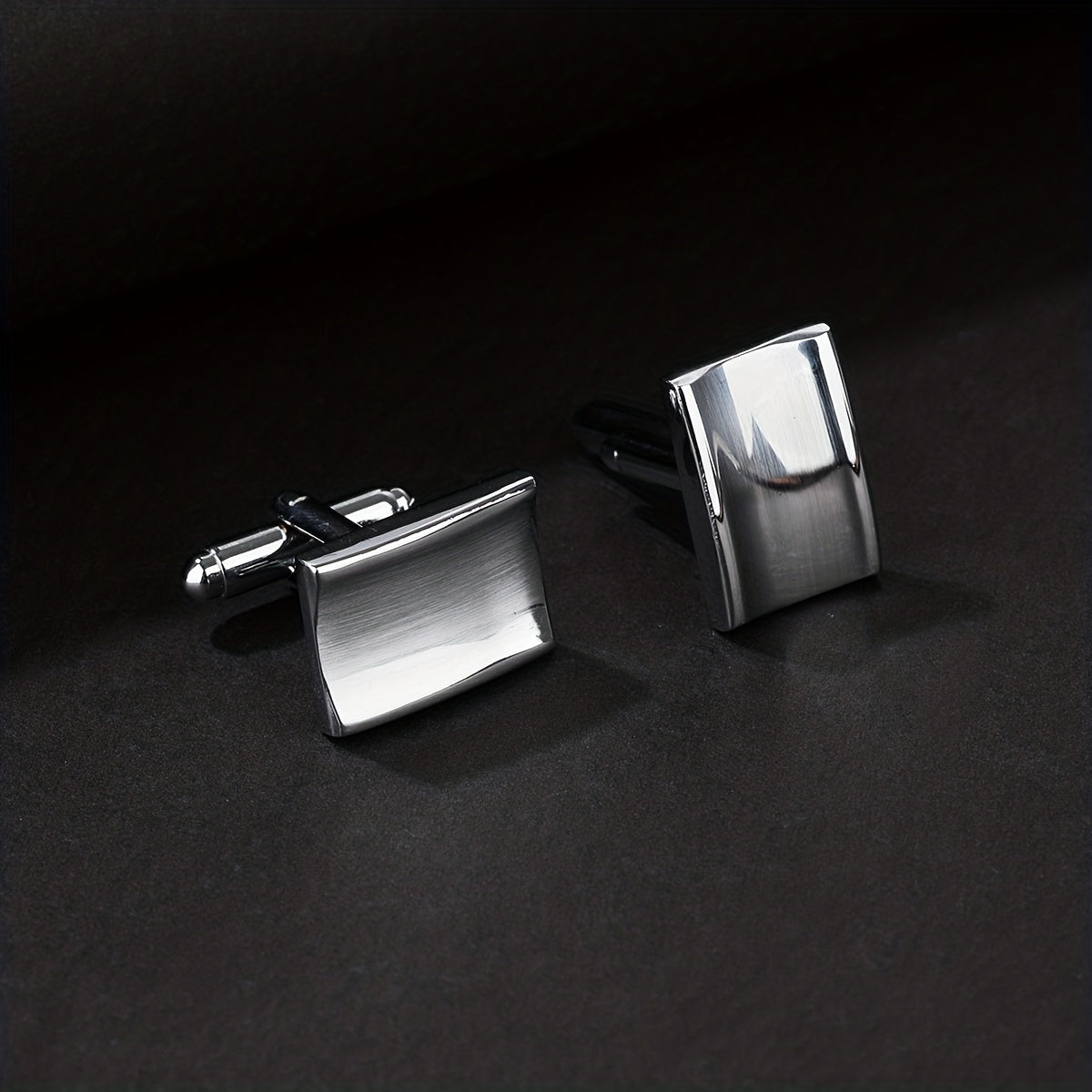 Concave Smooth Surface French Cufflinks Pair