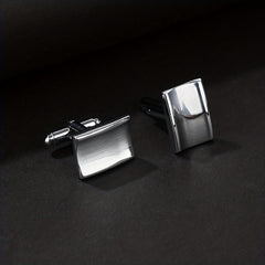 Concave Smooth Surface French Cufflinks Pair