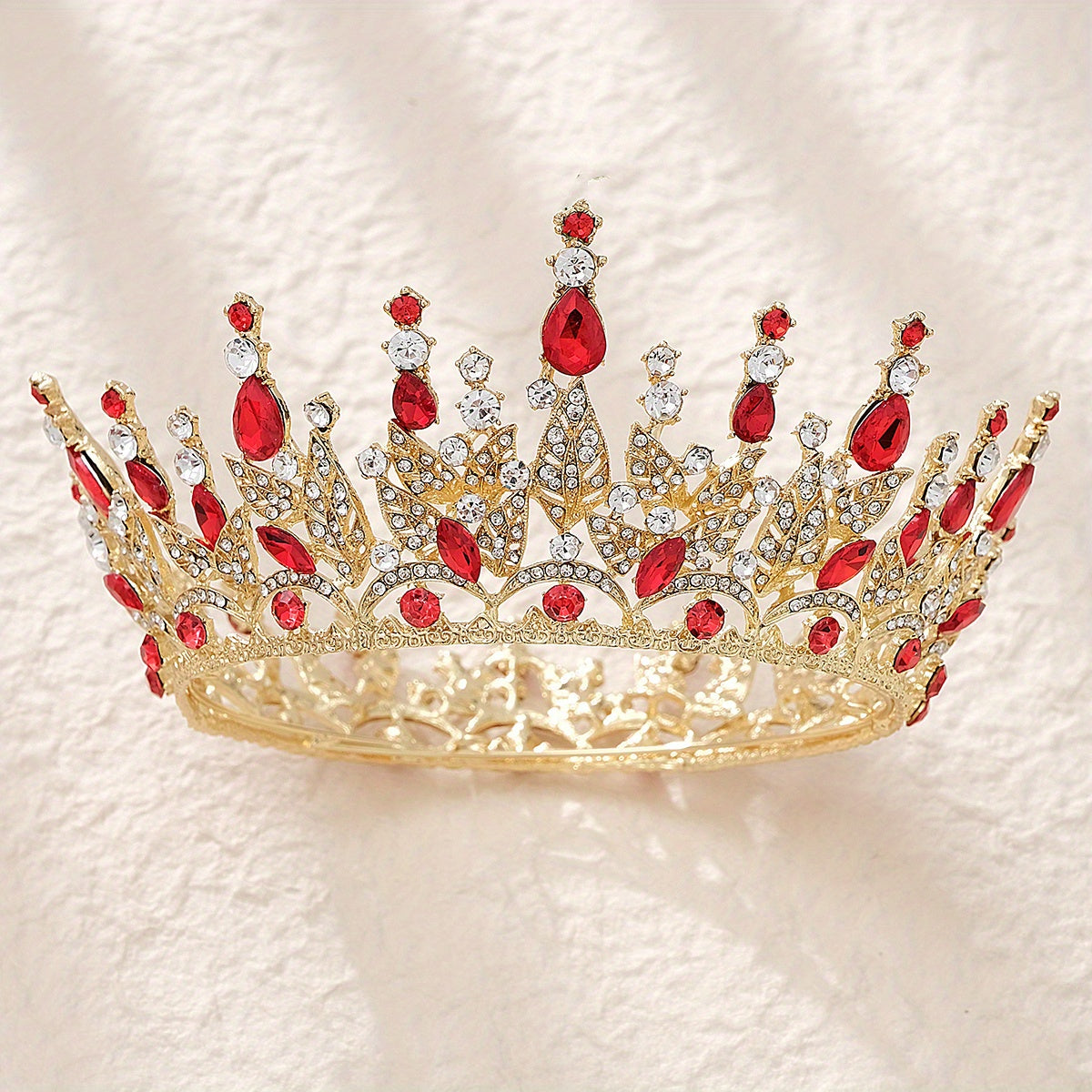 Vintage Crystal Headband Queen Princess Crown Bridal Wedding Head Jewelry