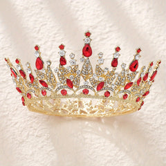 Vintage Crystal Headband Queen Princess Crown Bridal Wedding Head Jewelry