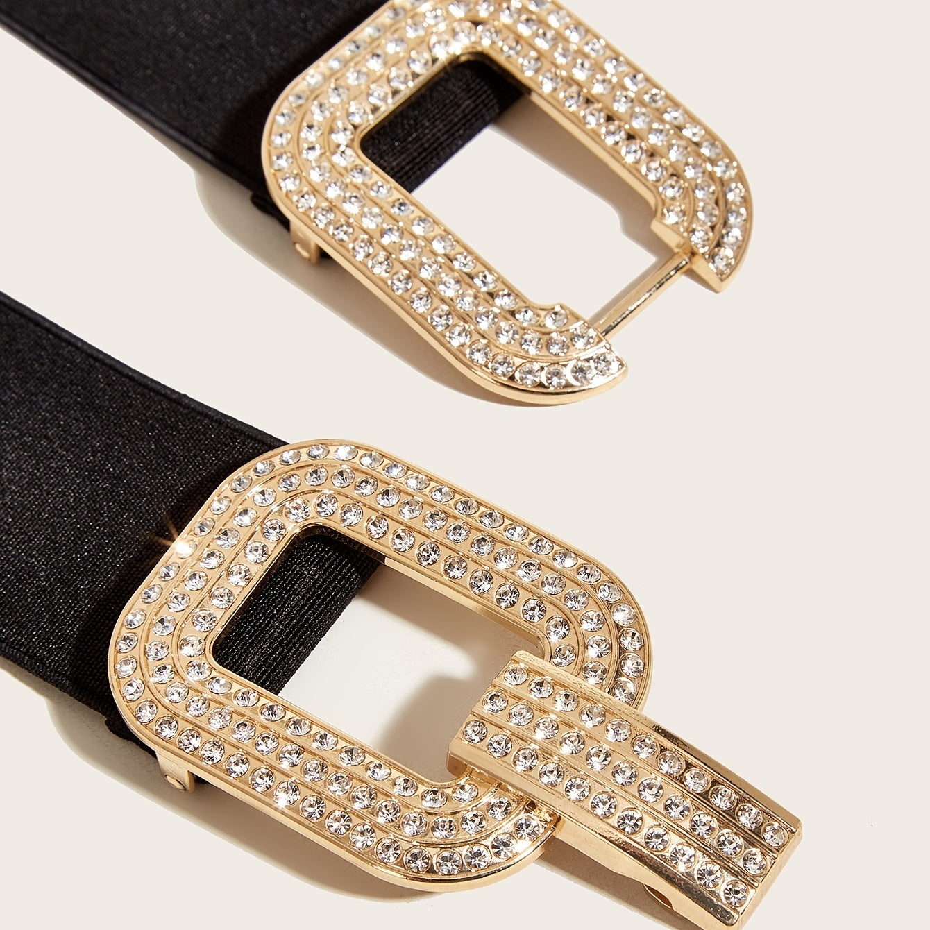 Wide Elastic Buckle Belts For Woman