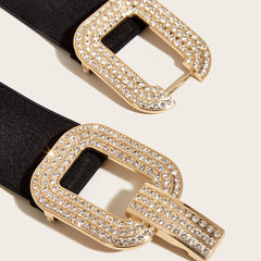 Wide Elastic Buckle Belts For Woman