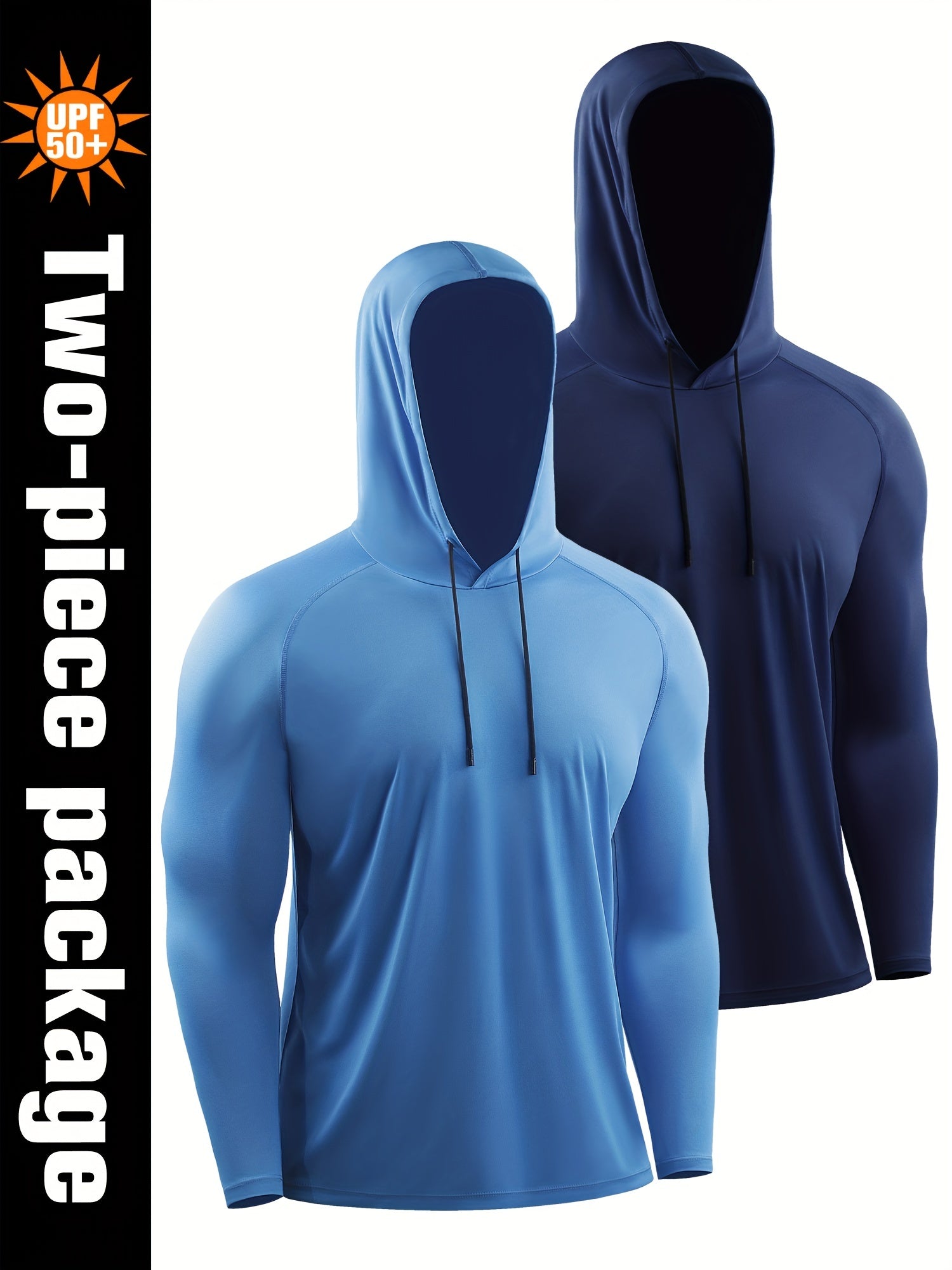 Men's Sun Protection Hoodie Quick Dry Breathable Loose Hooded Sweatshirt