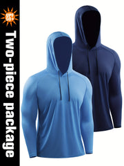 Men's Sun Protection Hoodie Quick Dry Breathable Loose Hooded Sweatshirt