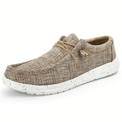 Women's Flat Canvas Shoes Slip On Loafers Casual Walking Shoes