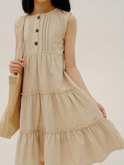 Girls' Sleeveless Princess Dress for Summer Parties