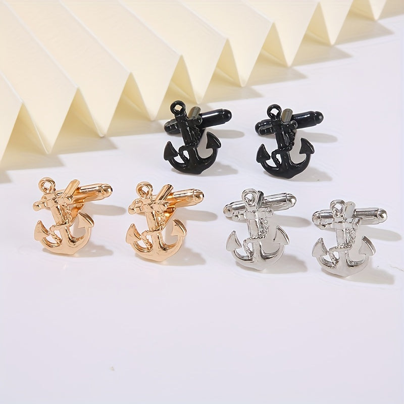 Boat Anchor Cufflinks Sleeve Nails Men's Shirt Accessories