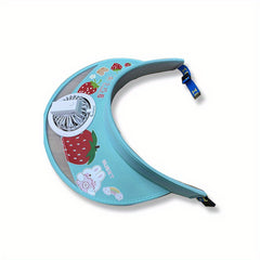 Girls Sun Visor Hat With Rechargeable Fan UV Protective Breathable Cap