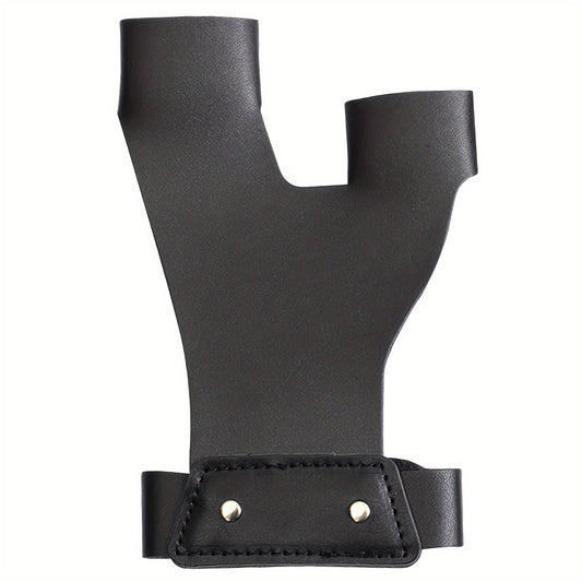 1pc Cowhide Archery Protection Glove 2 Finger