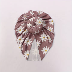 Donuts Baby Bandanas Hat With Flower Print